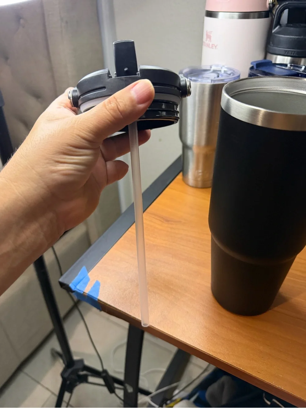 Black Insulated Travel Tumbler